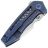 Нож WE Knife Harpen satin сталь CPM-20CV рукоять Blue Ti (WE23019-2)