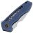 Нож WE Knife Harpen satin сталь CPM-20CV рукоять Blue Ti (WE23019-2)