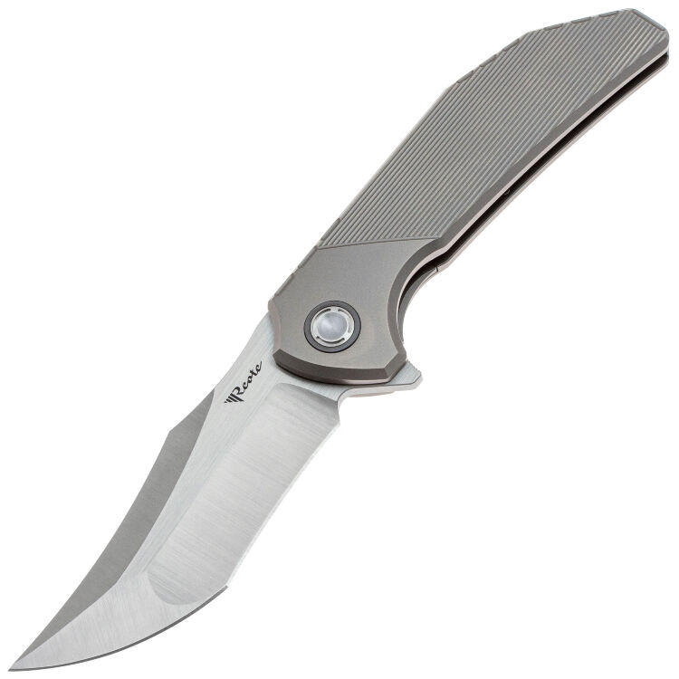 Нож Reate Tiger satin сталь M390 рукоять Stripe pattern Titanium