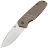 Нож Kansept Turaco satin сталь S35VN рукоять Bronze Titanium