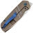 Нож Kansept Turaco satin сталь S35VN рукоять Bronze Titanium