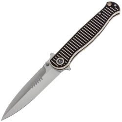 Нож CIVIVI RS71 satin сталь Nitro-V рукоять Milled Ivory/Black G10 (C23025-1)