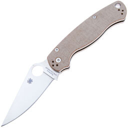 Нож Spyderco Paramilitary 2 сталь Cru-Wear рукоять Brown Canvas Micarta (C81MPCW2)