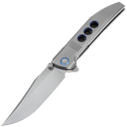 Нож WE Knife Ezinta beadblast сталь M390 рукоять Bead Blasted Titanium (WE22041-2)