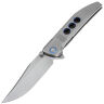 Нож WE Knife Ezinta beadblast сталь M390 рукоять Bead Blasted Titanium (WE22041-2)