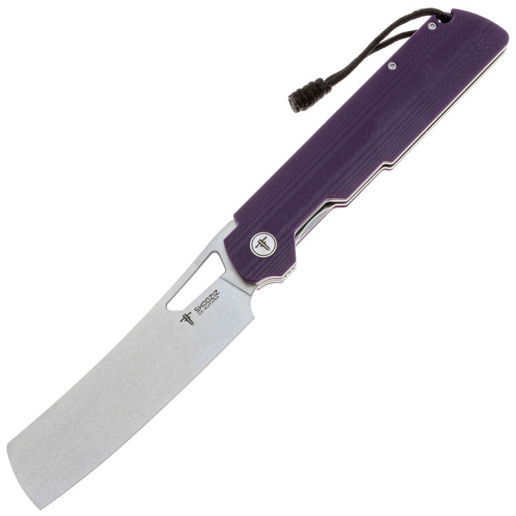 Нож SHOOZIZ XUN119A сталь D2 рукоять Purple G10