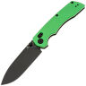 Нож Tenable Kryo blackwash сталь 14C28N рукоять Green Aluminum