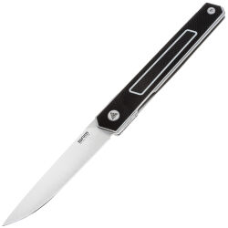 Нож SRM 125L-GB satin сталь 12C27 рукоять Black G10