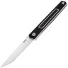 Нож SRM 125L-GB satin сталь 12C27 рукоять Black G10