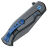 Нож Fox Eastwood Tiger Black PVD сталь S90V рукоять Gray/Blue Ti (FX-524 Ti)