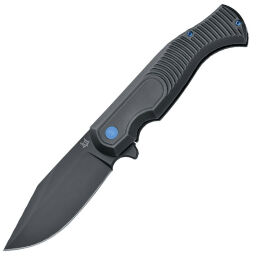 Нож Fox Eastwood Tiger Black PVD сталь S90V рукоять Gray/Blue Ti (FX-524 Ti)