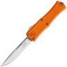 Нож Microtech Hera II Mini Recurve stonewash сталь M390MK рукоять Orange Aluminium (1705M-10OR)