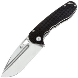 Нож Tenable Bombur stonewash сталь D2 рукоять Frag Black G10