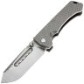 Нож PMP Knives Ultimate Alpha Beast stonewash сталь D2 рукоять Сheckered pattern Titanium