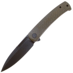 Нож CIVIVI Caetus blackwash сталь 14C28N рукоять Green Burlap Micarta (C21025C-3)