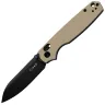 Нож Kizer Pokiman CS black сталь AEB-L рукоять Tan Aluminium