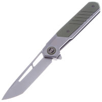 Нож We Knife Arsenal сталь CPM-20CV рукоять Gray Ti/OD Green G10 (WE20073-1)