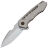 Нож WE Knife Harpen satin сталь CPM-20CV рукоять Gray Ti (WE23019-4)