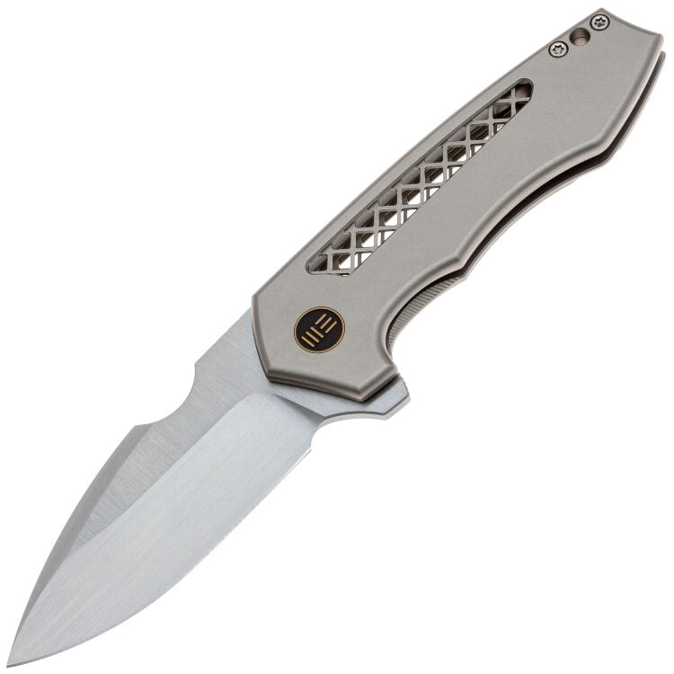 Нож WE Knife Harpen satin сталь CPM-20CV рукоять Gray Ti (WE23019-4)