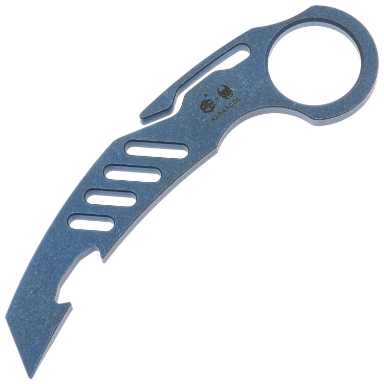 Открывалка для бутылок Petrified Fish Karatool Blue stonewashed Titanium
