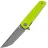 Нож North Mountain Blade Chop Flipper grey сталь 14C28N рукоять Lime Green G10