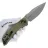 Нож ZT 0203 FSS stonewash сталь M390 рукоять OD Green Canvas Micarta