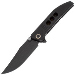 Нож WE Knife Ezinta blackwash сталь M390 рукоять Black Titanium (WE22041-1)