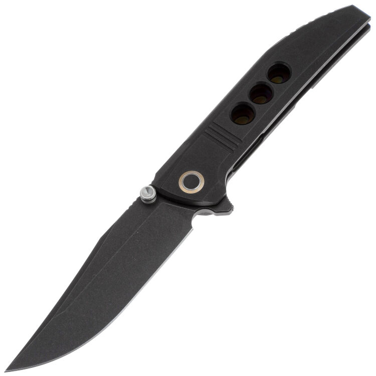 Нож WE Knife Ezinta blackwash сталь M390 рукоять Black Titanium (WE22041-1)