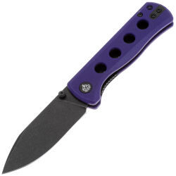Нож QSP Canary Folder blackwash сталь 14C28N рукоять Purple G10 (QS150-D2)