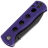 Нож QSP Canary Folder blackwash сталь 14C28N рукоять Purple G10 (QS150-D2)