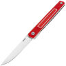 Нож SRM 125L-GR satin сталь 12C27 рукоять Red G10