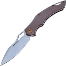 Нож Fox Sparrow Sandblast сталь 9Cr13MoV рукоять Bronze Aluminium (FE-031)