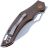 Нож Fox Sparrow Sandblast сталь 9Cr13MoV рукоять Bronze Aluminium (FE-031)