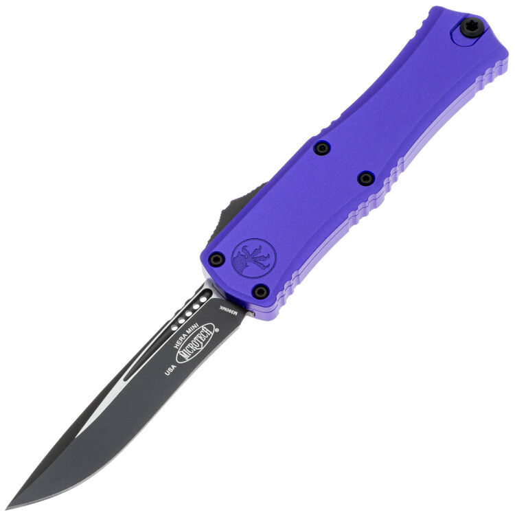 Нож Microtech Hera II Mini Recurve black сталь M390MK рукоять Purple Aluminium (1705M-1PU)