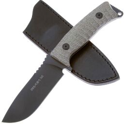 Нож Fox Pro-Hunter Fixed black сталь N690 рукоять Micarta (FX-131 MGT)