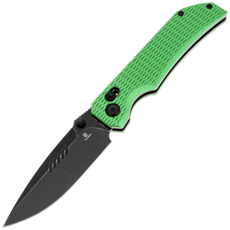 Нож Tenable Eaglestrike blackwash сталь NItro-V рукоять Green Aluminium