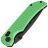 Нож Tenable Eaglestrike blackwash сталь NItro-V рукоять Green Aluminium