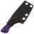 Нож UralEDC ППШ сталь CPM-S90V рукоять Purple G10