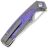 Нож Kizer Ara satin сталь S45VN рукоять Titanium/Purple Snowflake Titanium