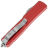 Нож Microtech Ultratech Warhound Stonewash сталь M390 рукоять Red Aluminium (119W-10RDS)