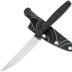 Нож TVI сталь Х105 рукоять Carbon Fiber