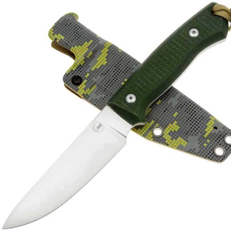 Нож 7 Ножей HOP Outdoor сталь VG-10 рукоять микарта зеленая