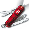 Нож-брелок Victorinox Signature Lite Transparent Red 58мм (0.6226.T)