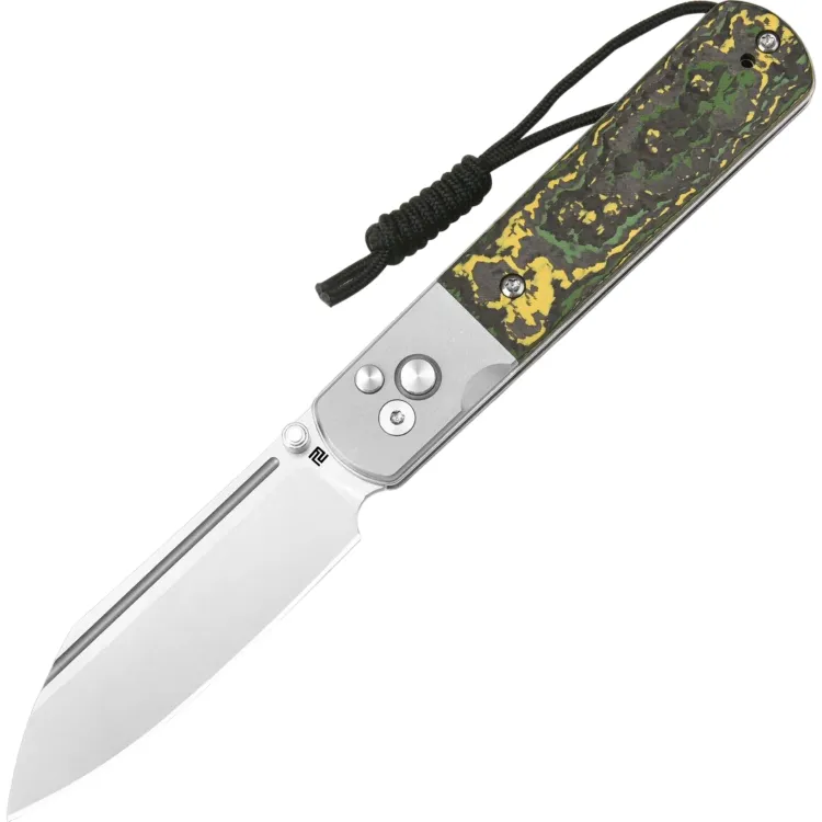 Нож Artisan Cutlery Holm сталь S90V рукоять Titanium/Toxic Storm FatCarbon