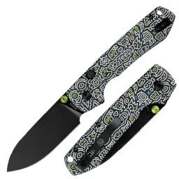 Нож Vosteed Raccoon TLL Drop Point blackwash сталь 14C28N рукоять Doodle Monster G10