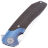 Нож Maxace Goliath 2.0 cталь K110 stonewash рукоять Micarta/Blue Ti