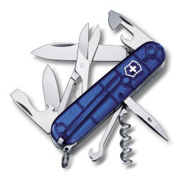 Нож многофункц. Victorinox Climber Translucent Blue 91мм (1.3703.T2)