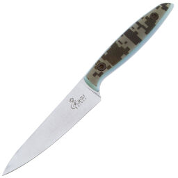 Нож кухонный Kizlyar Supreme Alexander Small сталь N690 Satin рукоять G10