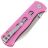 Нож QSP Canary Folder stonewash сталь 14C28N рукоять Pink G10 (QS150-H1)