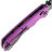 Нож Tenable Kryo blackwash сталь 14C28N рукоять Purple Aluminum